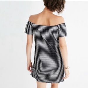Madewell Striped Melody Off-the-Shoulder Dress